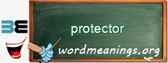 WordMeaning blackboard for protector